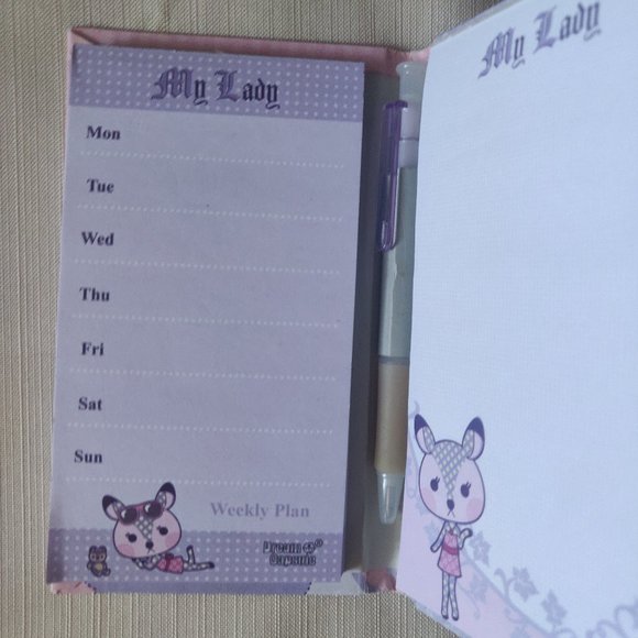 Weekly Planner Sheets + Memo Pad + Pen in Hardcover Journal Set - Picture 5 of 6